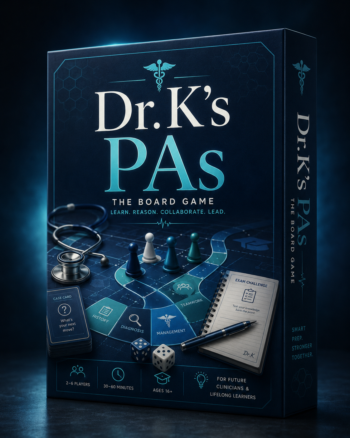 Dr. K's PAs board game artwork